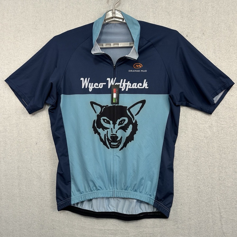 Orange Mud Wyco Wolfpack 4XL Cycling Jersey Full‎ Zip NWT Men's Race Cut